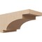Ekena Millwork 6"W x 12"D x 6"H Wide Mediterranean Rough Cedar Woodgrain TimberThane Corbel, Primed Tan CORUR06X12X06MEDRCPR - alternate 1